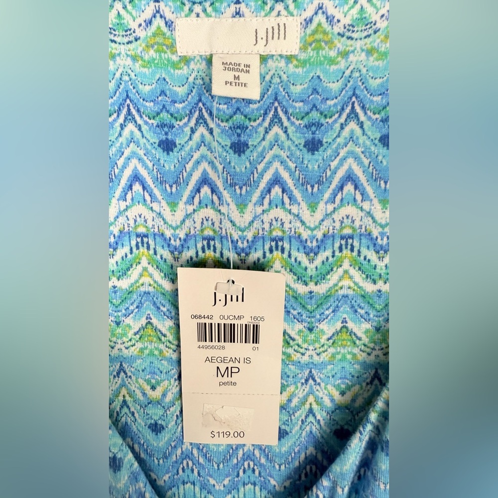 J. Jill Knit Sleeveless Midi/Maxi Dress Resortwear Coastal Travel Beach Boho NWT - Picture 7 of 9